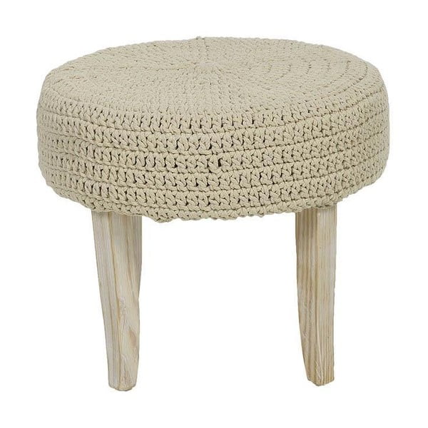 Stolička s pleteným sedátkem Cream, 48x40 cm