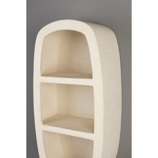 Krémová patrová police 23 cm Veda – Dutchbone-image-4