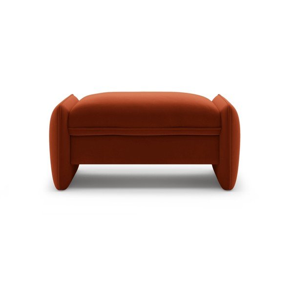 Sametová podnožka v cihlové barvě Georgia – Micadoni -image-1