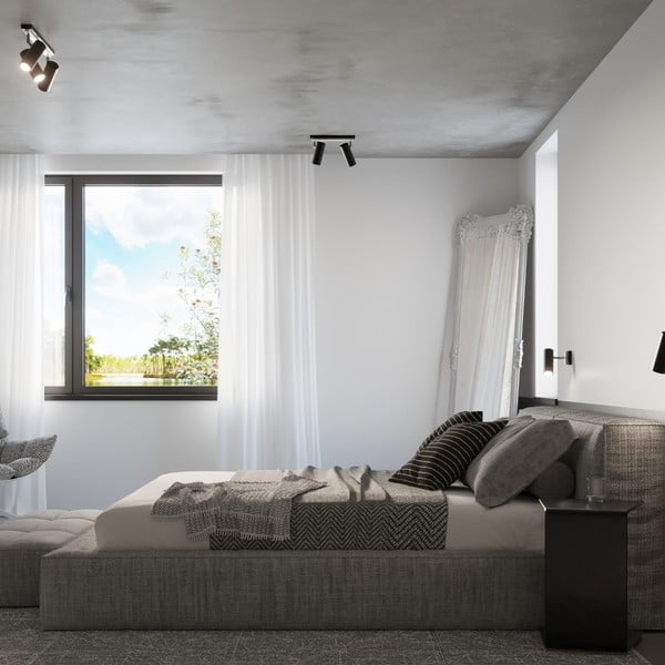 Černé nástěnné svítidlo Mira – Sollux-image-4