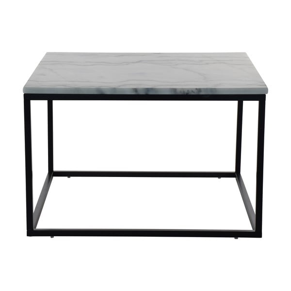 Mramorový konferenční stolek s černou konstrukcí RGE Accent, šířka 75 cm