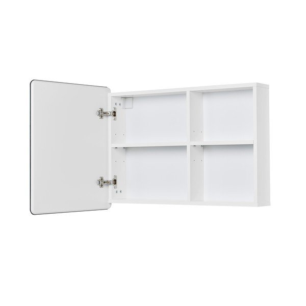 Bílá závěsná koupelnová skříňka se zrcadlem 80x58 cm Color Bath – Tom Tailor-image-3