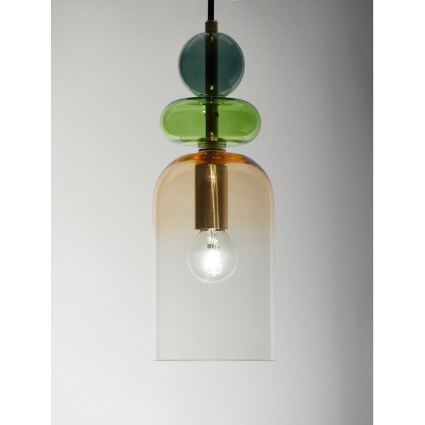 Skleněné závěsné svítidlo ve zlaté barvě ø 11 cm Murano – Nova Luce-image-2