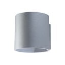 Šedé nástěnné svítidlo Sollux Roda