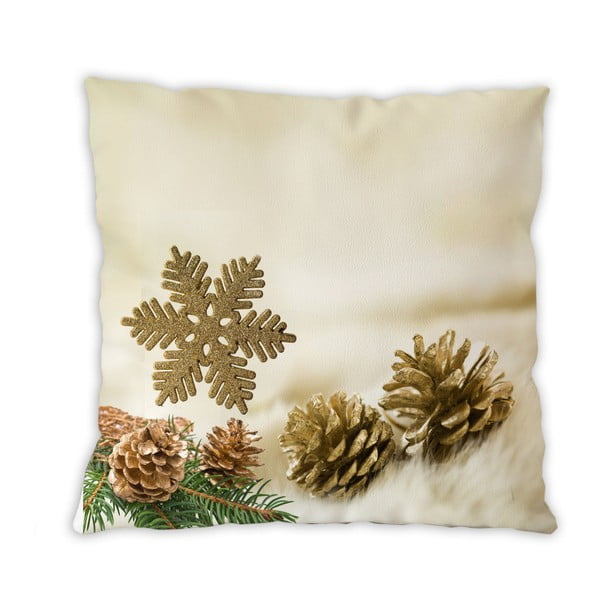 Oboustranný bavlněný polštářek Forest Christmas, 40 x 40 cm