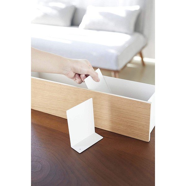 Bílý/v přírodní barvě kovový organizér na psací potřeby Rin – YAMAZAKI-image-4