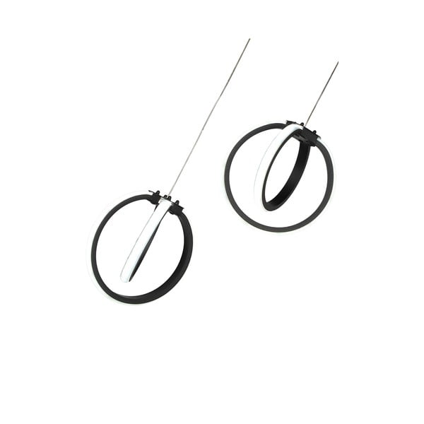 Černé kovové LED závěsné svítidlo ø 20 cm Sezen – Squid Lighting-image-3