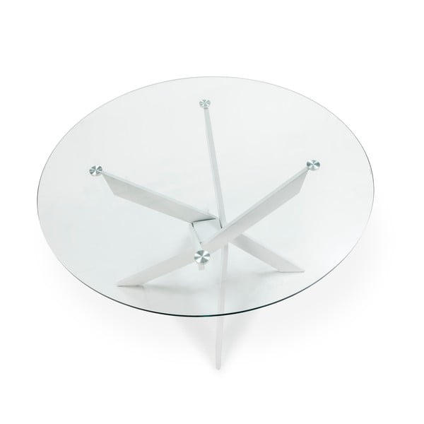 Kulatý jídelní stůl se skleněnou deskou 120x120 cm Ruth – Marckeric-image-4