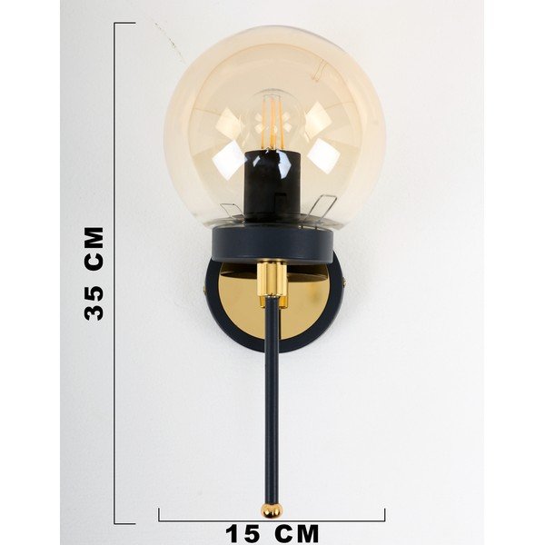 Nástěnné svítidlo ve zlato-černé barvě ø 15 cm Tokyo – Squid Lighting-image-3