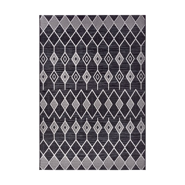 Antracitový venkovní koberec 77x150 cm – Elle Decoration