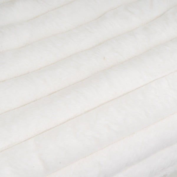 Bílá deka z mikroplyše 130x160 cm Fur Velvet – Casa Selección-image-2