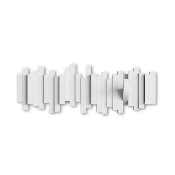 Bílý plastový nástěnný věšák Sticks – Umbra