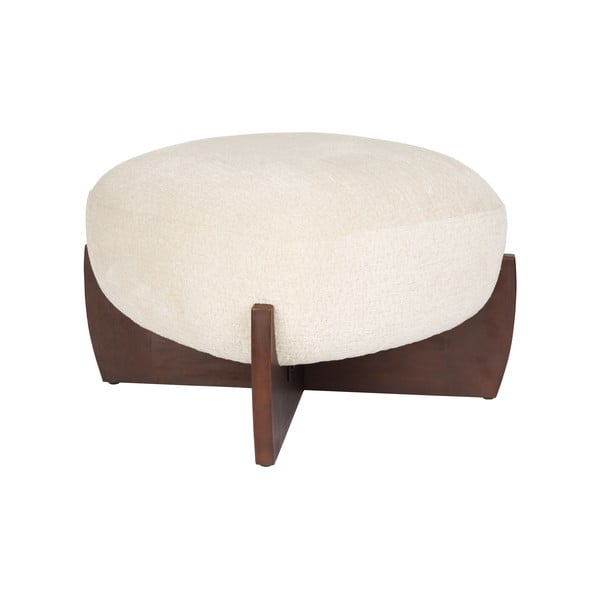 Béžová podnožka z textilie bouclé Emilius – Dutchbone-image-2