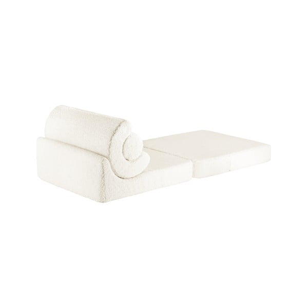 Krémové dětské křesílko z textilie bouclé Flipster – Wigiwama-image-2