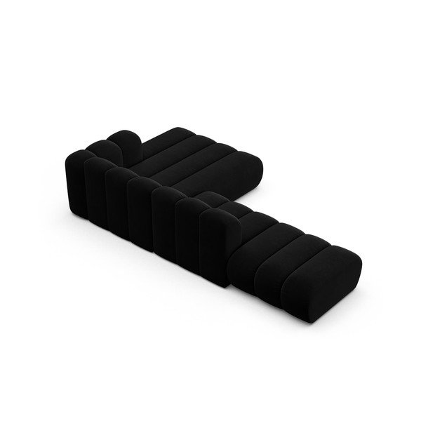 Antracitová rohová pohovka (pravý roh) Lupine – Micadoni Home-image-3