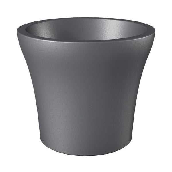 Venkovní květináč Metallic Grey, 48 cm
