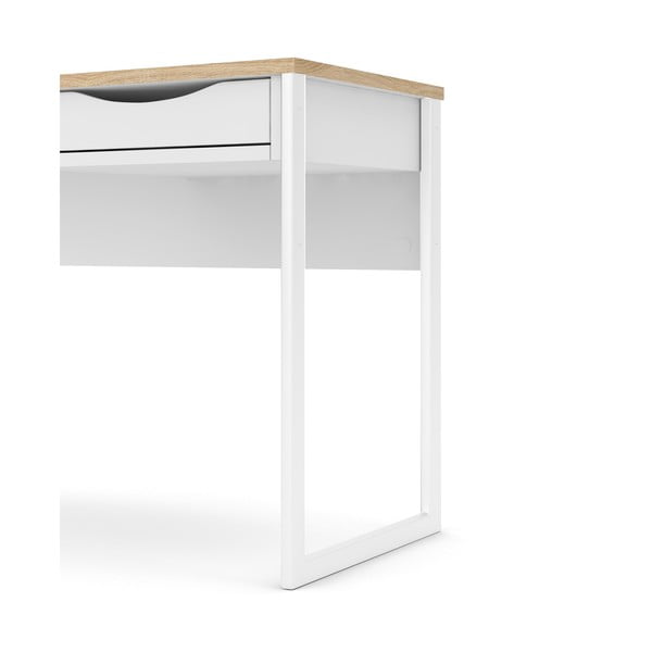 Bílý pracovní stůl Tvilum Function Plus, 130 x 48 cm-image-4