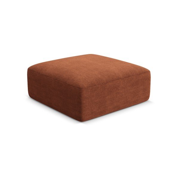 Manšestrová podnožka v terakotové barvě Campi – Cosmopolitan Design