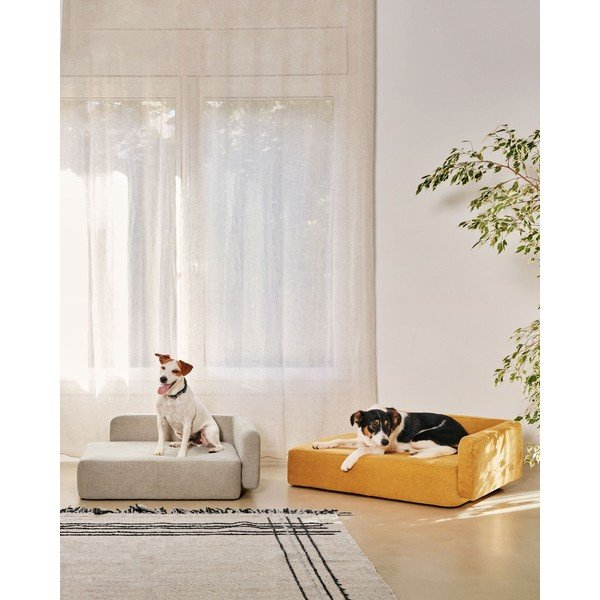 Béžový pelíšek pro psy 73x60 cm Bowie - Kave Home-image-3