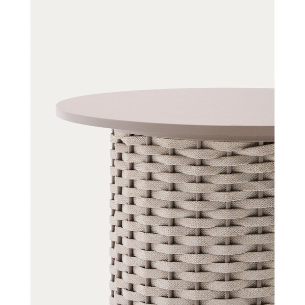Kovový kulatý zahradní stolek ø 50 cm Sedalis – Kave Home-image-3