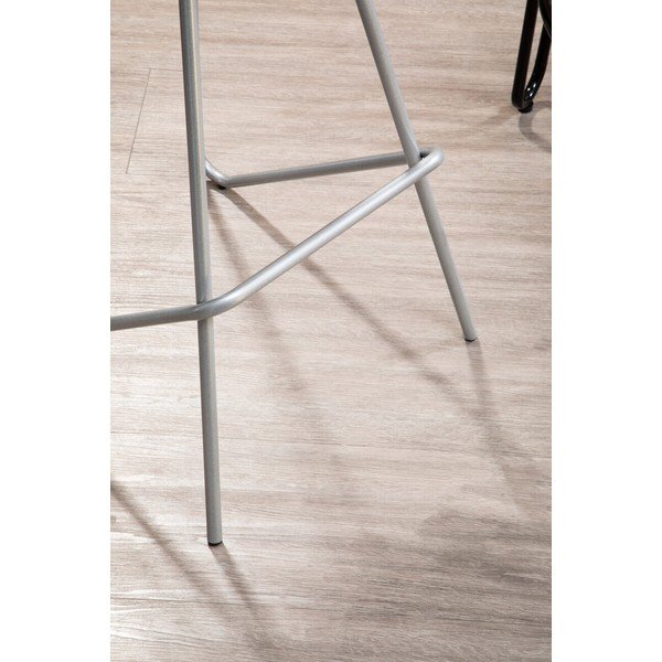Barová stolička z jilmového dřeva ve stříbrné barvě/v přírodní barvě (výška sedáku 78 cm) District – Premier Housewares-image-4