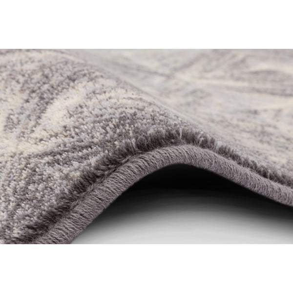 Šedý vlněný koberec 160x240 cm Moire – Agnella-image-2
