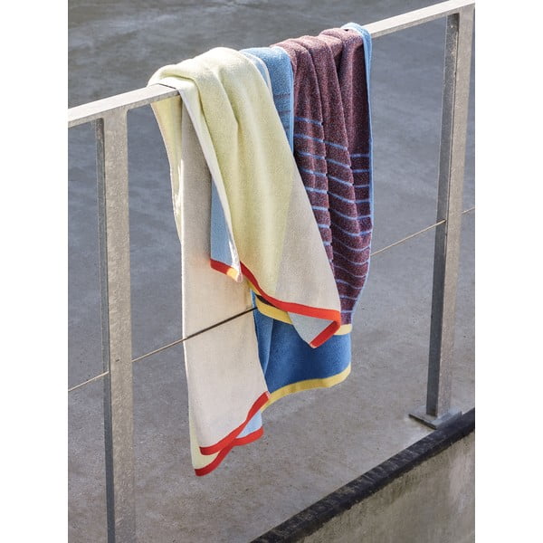 Modro-fialová bavlněná osuška Hübsch Dora, 70 x 140 cm-image-3