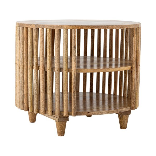 Kulatý konferenční stolek z mangového dřeva v přírodní barvě ø 60 cm Sali – Bloomingville-image-3