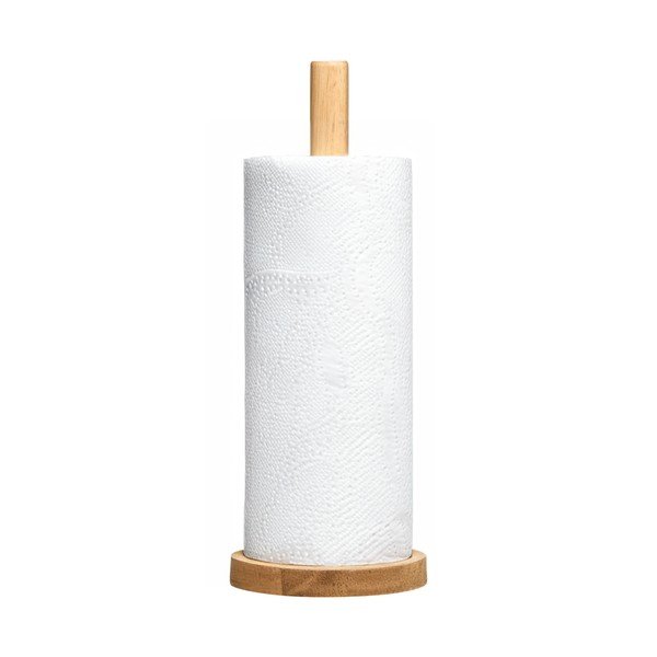Dřevěný stojan na papírové utěrky v přírodní barvě ø 12 cm Soka – Premier Housewares