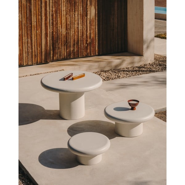 Kulatý zahradní odkládací stolek ø 66 cm Addaia – Kave Home-image-1