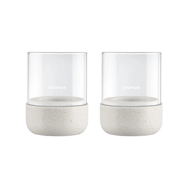 Skleněné svícny v sadě na čajovou svíčku 2 ks Calma – Blomus