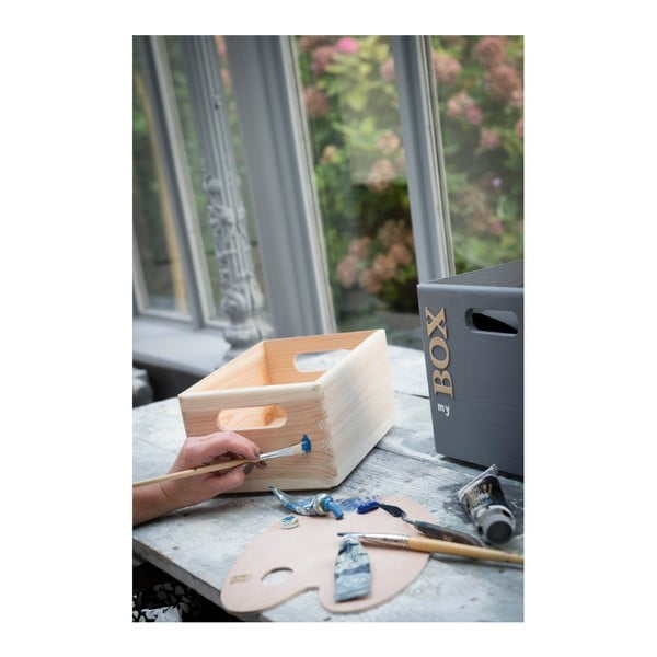 Úložný box z borovicového dřeva Compactor Custom, 30 x 20 x 14 cm-image-1