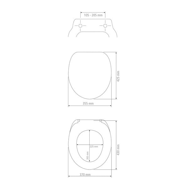 Záchodové prkénko s automatickým zavíráním 37 x 43 cm Rustic – Wenko-image-3