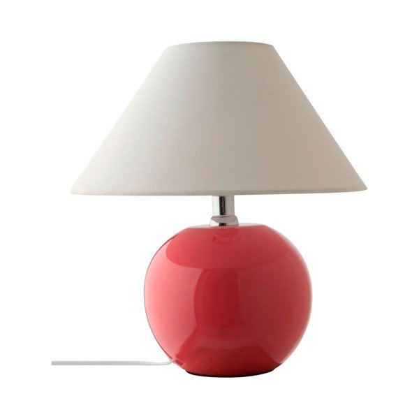 Růžová/krémová keramická stolní lampa (výška 29 cm) Karamell – Jotex