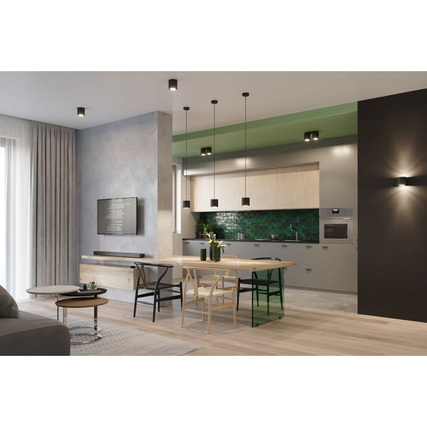 Černé stropní svítidlo Sollux Roda-image-3