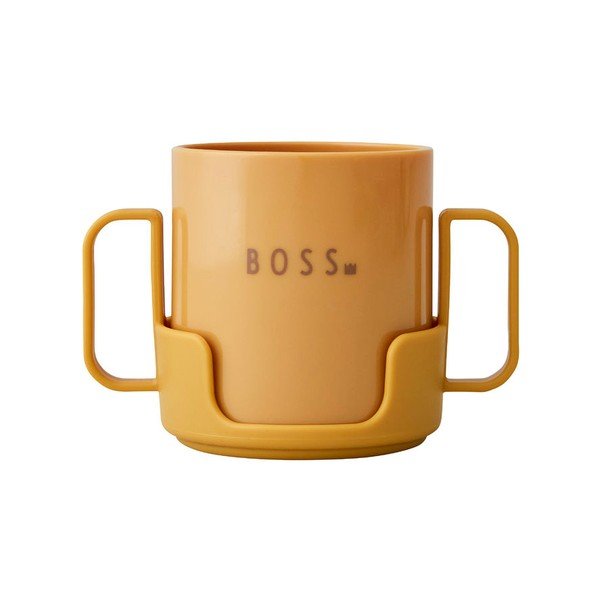 Hořčicově žlutý dětský hrnek Design Letters Mini Boss-image-4