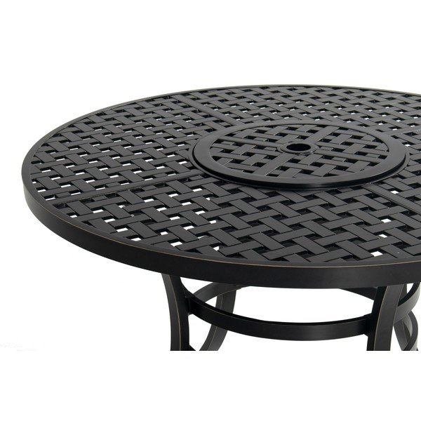 Hliníkový kulatý zahradní jídelní stůl ø 120 cm Rosario – Hartman-image-3