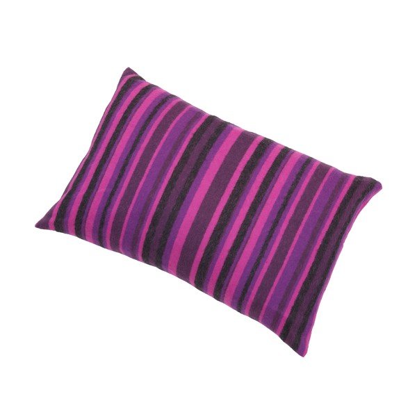 Fialový polštář Stripes