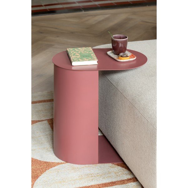 Kovové odkládací stolky v sadě 2 ks 30x45 cm Riqueza Oval – Leitmotiv-image-1