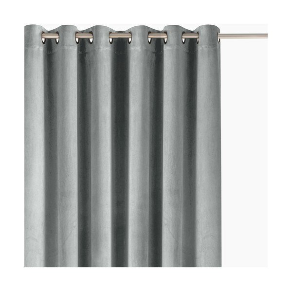 Šedý sametový dimout závěs 200x250 cm Velto – Filumi