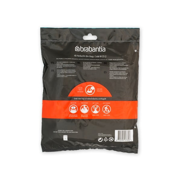 Pytle na odpadky v sadě 40 ks 5 l PerfectFit W – Brabantia-image-4