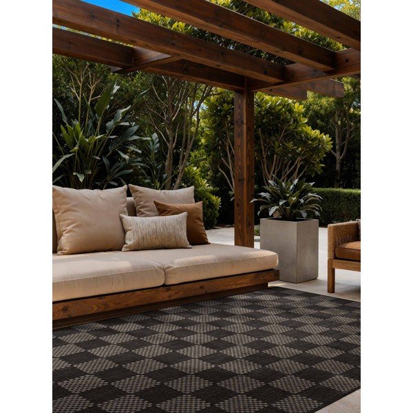 Černý/krémový vnitřní a venkovní koberec 160x230 cm Haringey Dorothy – Ted Baker-image-1