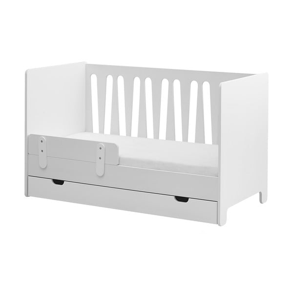 Bílá variabilní dětská postýlka Pinio Moon, 70 x 140 cm-image-4