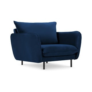 Modré sametové křeslo Vienna – Cosmopolitan Design
