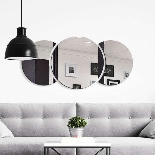 Samolepka na zeď 26x26 cm Half-moon Mirror – Ambiance-image-4