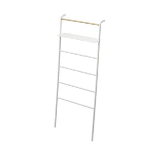 Bílý věšák s poličkou YAMAZAKI Tower Ladder