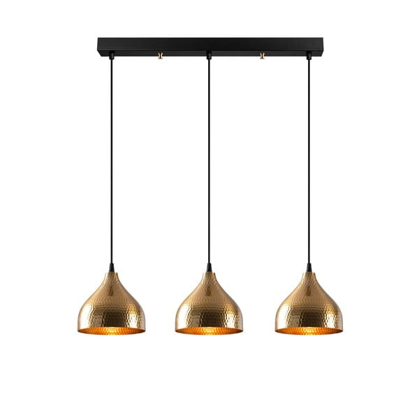 Závěsné svítidlo ve zlaté barvě s kovovým stínidlem Tattoo – Opviq lights-image-2