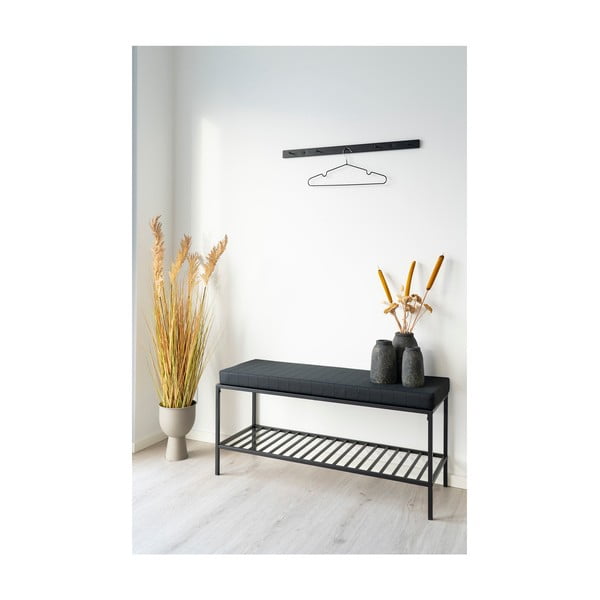 Černý kovový nástěnný věšák Vita - House Nordic-image-1