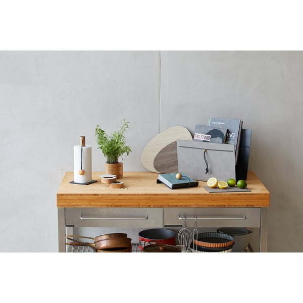 Antracitový stojan na papírové utěrky ø 13 cm Hippo – LIND DNA-image-1