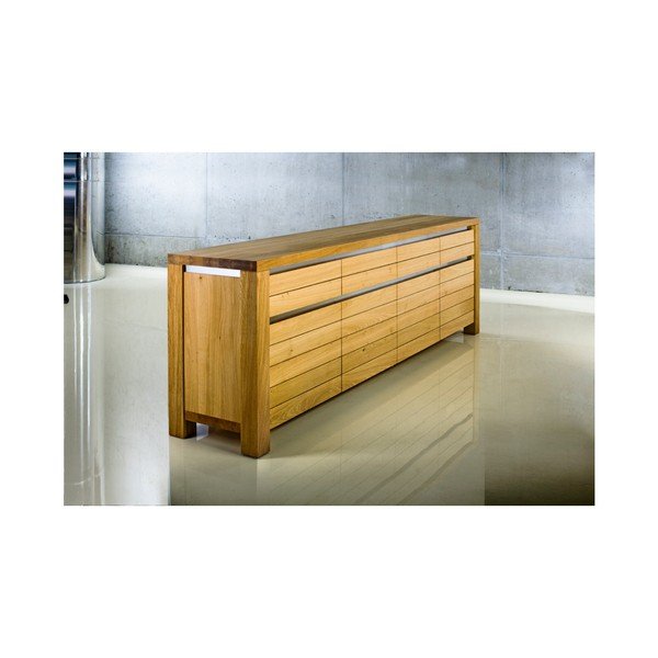 Komoda z masivního dubového dřeva Javorina Next, 180 cm-image-1